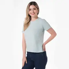 LEC LEE - Camiseta manga corta para mujer - Verde Claro