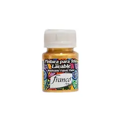 FRANCO ARTE - Pintura Acrilica Para Tela Metalizada Oro 30 Ml