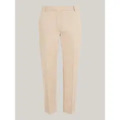 TOMMY HILFIGER - Pantalón beige chino recto slim