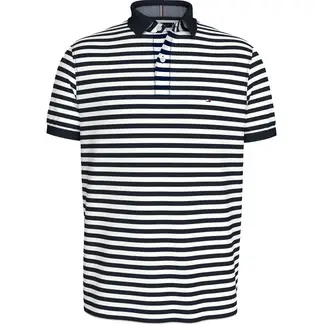 TOMMY HILFIGER - Polo de Rayas Azul 1985 de corte regular Para Hombre