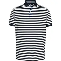 TOMMY HILFIGER - Polo de Rayas Azul 1985 de corte regular Para Hombre