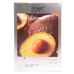 USHAS - MASCARILLAS AGUACATE X 10PCS ANTIOXIDANTE ANTIARRUGAS