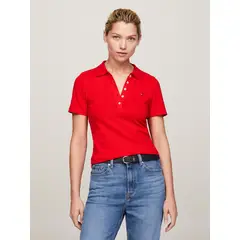 TOMMY HILFIGER - Polo rojo 1985 Collection de corte slim con logo