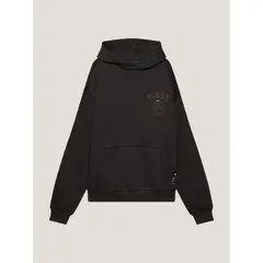 TOMMY HILFIGER - Buzo negro con gorro 1985 Tommy Remastered Tommy Jeans