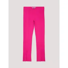 TOMMY HILFIGER - Leggings rosa con monotipo NYC para niñas