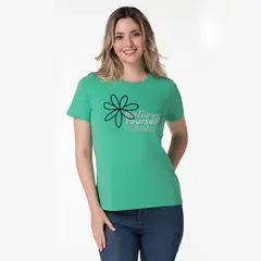 LEC LEE - Camiseta manga corta para mujer - Verde