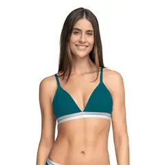 LEONISA - Brasier triangular en algodón liviano y cómodo