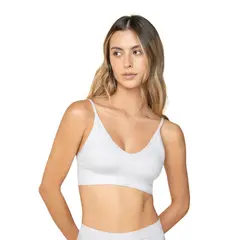 LEONISA - Top en tecnología seamless textura acanalada Natural Comfort