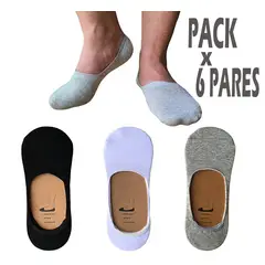 GENERICO - Medias Para Hombre Invisibles Pack x 6 pares_.