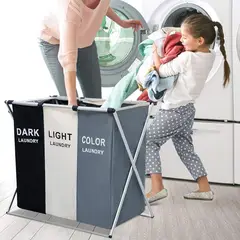 GENERICO - Organizador De Ropa Lavandería x3 Espacios