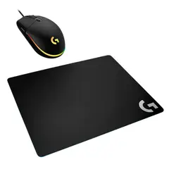 LOGITECH - Mouse Gamer G203 Lightsync 8000dpi + Pad Mouse G240
