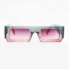 AT NIGHT SUNGLASSES - Gafas de Sol At Night de moda rectangulo gris y rosa