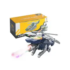 GENERICO - Robot Transformers Helicoptero Hel15 Luces Sonido