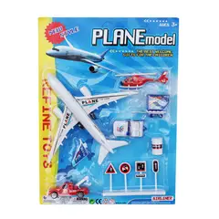 GENERICO - Set Avión Bomberos Carro Juguete Para Niños + Accesorios