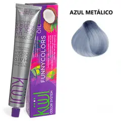 GENERICO - Tinte Para el Cabello Kuul Funny Colors Fantasia Azul metálico 90ml