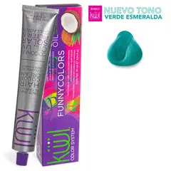 GENERICO - Tinte Para el Cabello Kuul Funny Colors Fantasia Verde Esmeralda 90ml