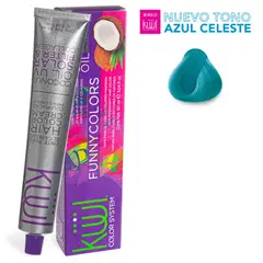 GENERICO - Tinte Para el Cabello Kuul Funny Colors Fantasia Azul Celeste 90ml