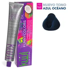 GENERICO - Tinte Para el Cabello Kuul Funny Colors Fantasia Azul Oceano 90ml