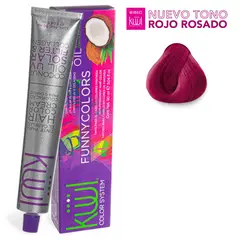 GENERICO - Tinte Para el Cabello Kuul Funny Colors Fantasia Rojo Rosado 90ml