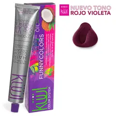 GENERICO - Tinte Para el Cabello Kuul Funny Colors Fantasia Rojo Violeta 90ml
