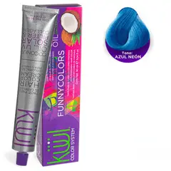 GENERICO - Tinte Para el Cabello Kuul Funny Colors Fantasia Azul Neón 90ml