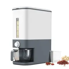 TECNOHOGAR JS - Dispensador Para Granos Y Frutos Secos 25 Libras Capacidad