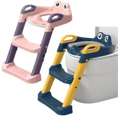 SANGOX - Escalera Baño Entrenamiento Bebé Rosa