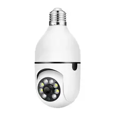 GENERICO - Cámara Inalámbrica E27 V380 Lente Dual detección de movimiento