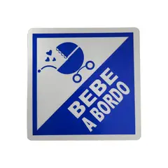 GENERICO - Stickers Adhesivos Aviso Bebé a Bordo para Carro x 2 und