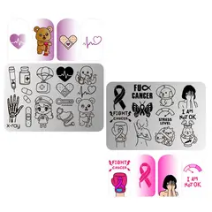 GENERICO - Mini Placa Metalica Stamping Decoracion de uñas Sanadora