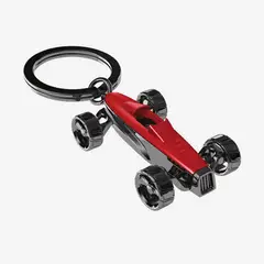 METALMORPHOSE - Llavero Con Diseño Úniico Rojo