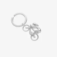 METALMORPHOSE - Llavero Con Diseño Úniico Plateado