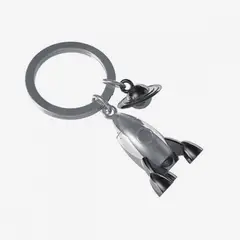 METALMORPHOSE - Llavero Con Diseño Úniico Plateado