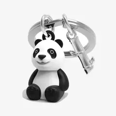 METALMORPHOSE - Llavero Con Diseño Úniico NegroBlanco