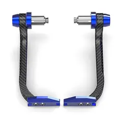 GENERICO - Protector De Levas Universal Hand Saver Moto Azul