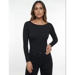 MOLGOA - Body Para Mujer Escote Redondo en Espalda - The Essential