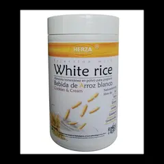 HERZA - Bebida de Arroz Blanco Cookies and Cream x 500 Grs –