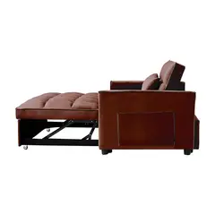 MAGIC CLASS - SOFÁ CAMA MODERNO HENIES ECOCUERO CAFÉ