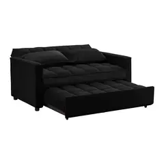 MAGIC CLASS - SOFÁ CAMA MODERNO HENIES MICROFIBRA NEGRO