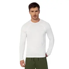 LEO - Camiseta deportiva masculina manga larga con protección UV.