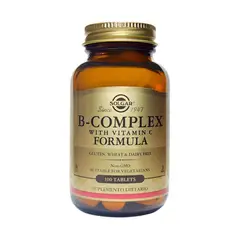 SOLGAR - Vitamina B Complex con Vitamina C x 100 Tab –