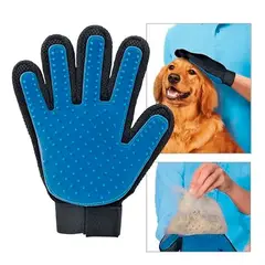 GENERICO - Cepillo Guante True Touch Mascotas Sacapelos Y Masajeador