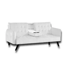 MAGIC CLASS - SOFÁ CAMA MODERNO HUNTER MICROFIBRA BLANCO