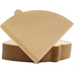 GENERICO - Filtro Cafetera V60 Dripper N01 X 100 Unidades Color Natural