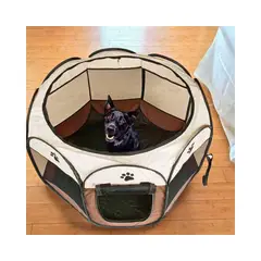 GENERICO - Corral Octagonal Plegable Para Mascotas