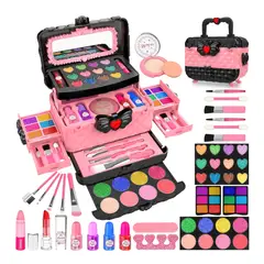 GEFU - Kit Maquillaje Para Niñas Cosmetico No Toxico Lavable Regalo