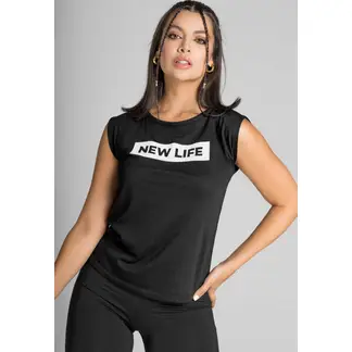 FORMAS INTIMAS - Camisilla Interior Mujer Negro FI 1483