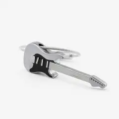 TROIKA - Llavero Anillo Guitarra Plateado