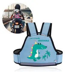 ZOCOCIO - Arnés Cinturón Infantil De Seguridad Moto Chaleco Niños Azul