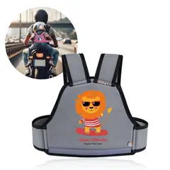 ZOCOCIO - Arnés Cinturón Infantil De Seguridad Moto Chaleco Niños Gris
